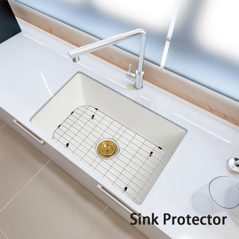 Kitchen Sink Protectors, Stainless Steel Sink Grates And Sink Protectors, Sink Grates With Center Drain