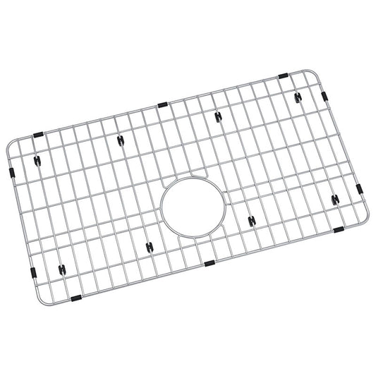 Stainless Steel Sink Grating And Kitchen Sink Bottom Protector, 26" x 14" With Single Sink Back Drain, Kitchen Sink Protector, Stainless Steel