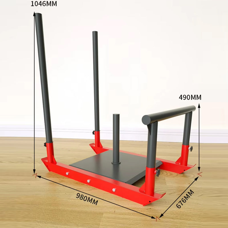 Weight Sled, Workout Sled, Fitness Strength Training Sled Suitable For 1" & 2" Weight Plate