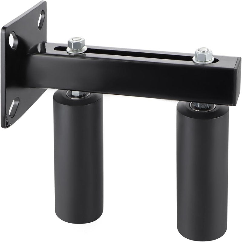 Slide Gate Guide Roller 6 inch black Nylon slide Guider Adjustable Sliding Gate Support Assembly
