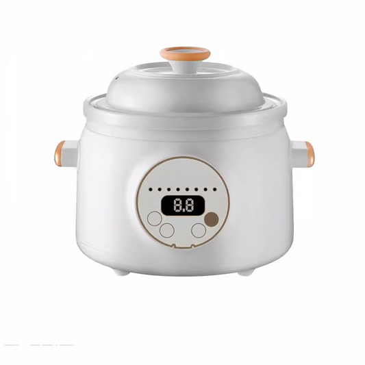 Slow Cookers 5L Fully Automatic Electric Stew Pot Household Purple Clay Pot Soup Pot Stew Pot Ceramic Electric Casserole Plug-In Health Porridge Pot Reservation