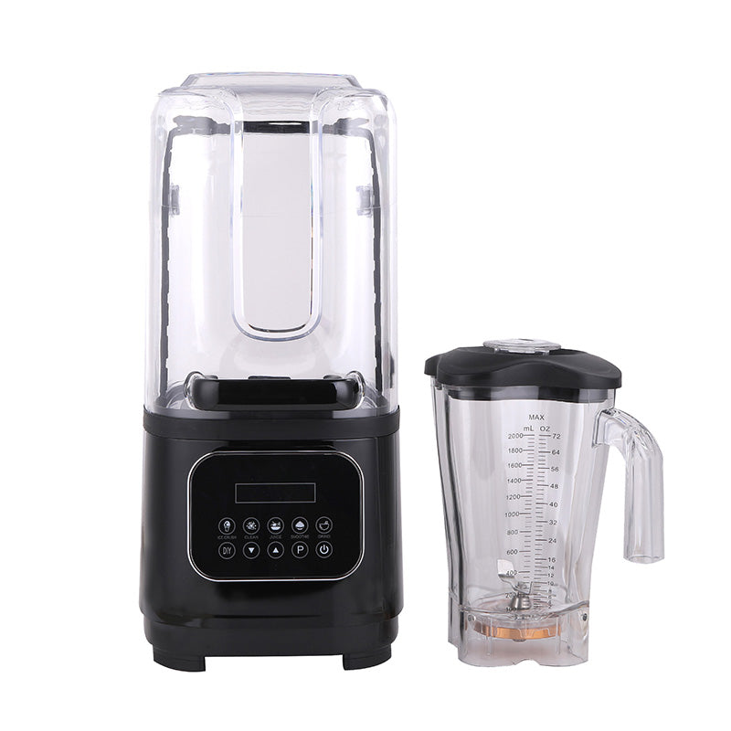 2L Soundproofed Fully Automatic Juicer With Hood Smoothie Blender Ice Crusher