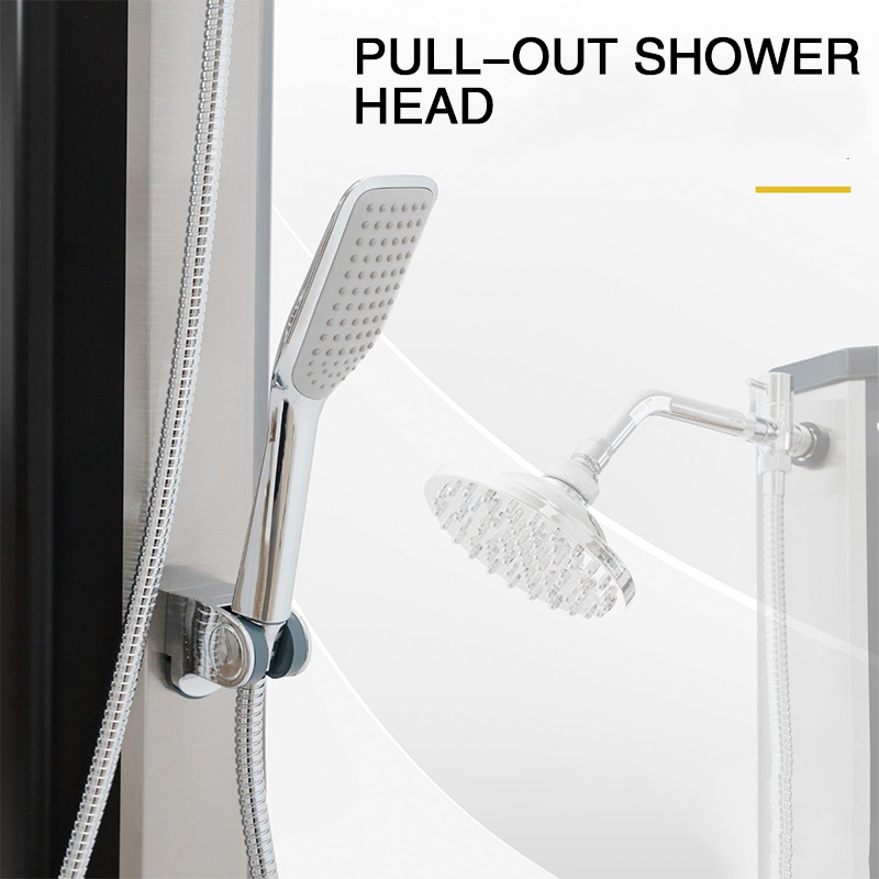 Solar Heated Shower Outdoor Solar Shower Garden Pool Large Shower Head Mixer Faucet Foot Washer 35L