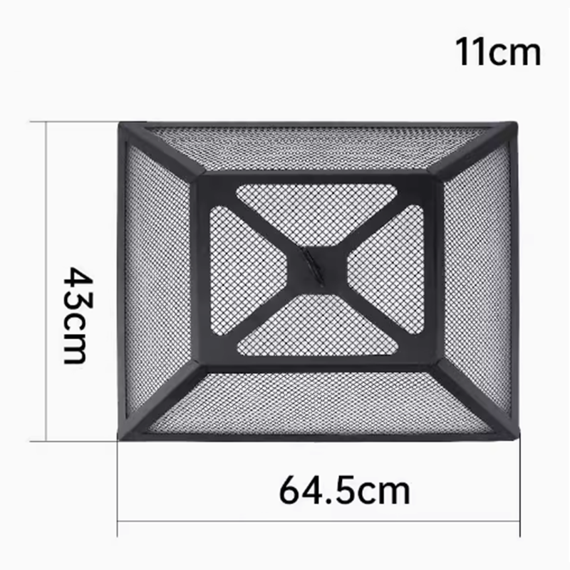 Square spark screen grilling brazier grilling grilling cover heating brazier protective cover brazier mesh cover anti-spark mesh cover