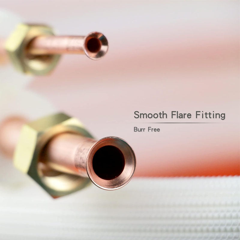 50ft Length Mini Split Copper Line Set 3/8" 5/8" OD Or 1/4" 5/8" O.D Copper Pipes Tubing for Mini Split Air Conditioner HVAC or Heat Pump System