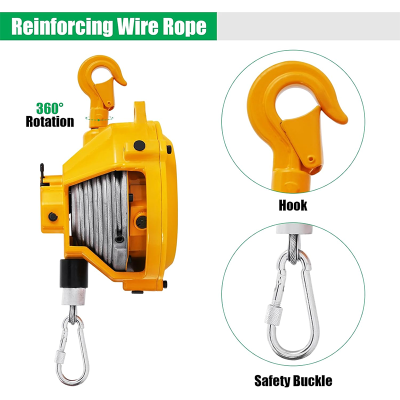 Spring balancer 15~22kg(33~49lbs) telescopic spring tool balancer balancer telescopic 1.5m wire rope suspension fixing equipment