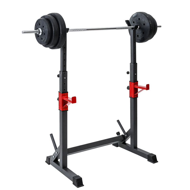 Adjustable Split Weightlifting Squat Rack, Adjustable Barbell Rack (Barbell Not Included)