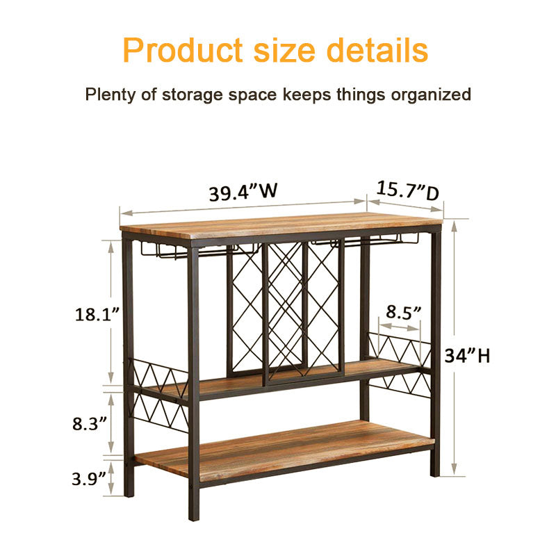 Kitchen Storage Shelves, Multi-Functional Wine Racks, Shelves With Iron Mesh, Food Storage Shelves