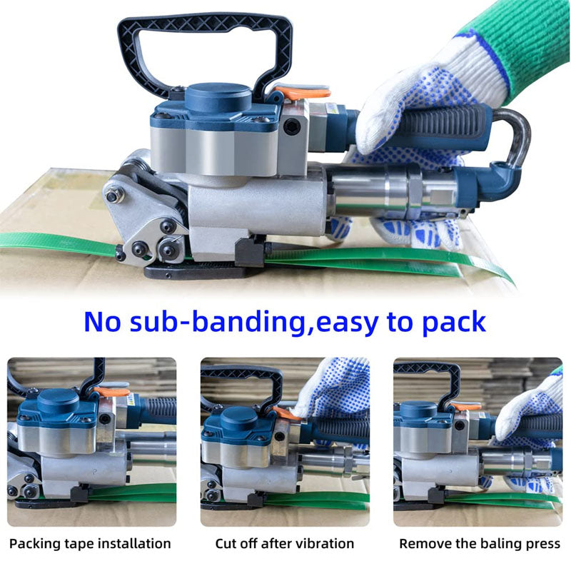 B19 Pneumatic Strapping Strapping Machine No Sub-Banding Handheld Strapping Machine for 1/2''-3/4'' PP/PET Belt