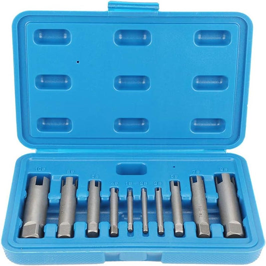 10 pcs Tap Extractors  Bolt Extractor Set for industrial screw and bolt removal as well as home repair work