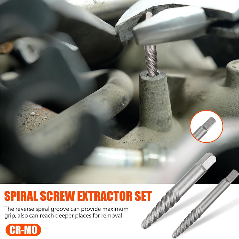 Tap Extractors 26Pcs Bolt Extractor Kit and Left Handed Drill Bit for Damaged Stripped Broken Lug Nut Bolt and Nut Remove with Hex Adapter