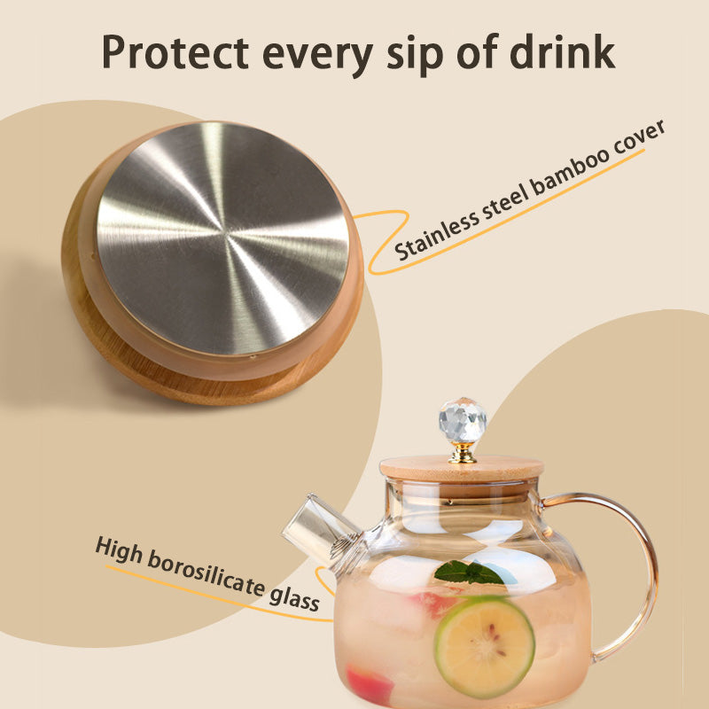 Chinese Teapot, Heat-Resistant Glass Pot, Household High Temperature Resistant Teapot, High Borosilicate Glass Teapot