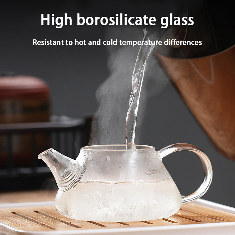 Glass Teapot, High Borosilicate Household Small Teapot, High Temperature Resistant Small Capacity Single Teapot