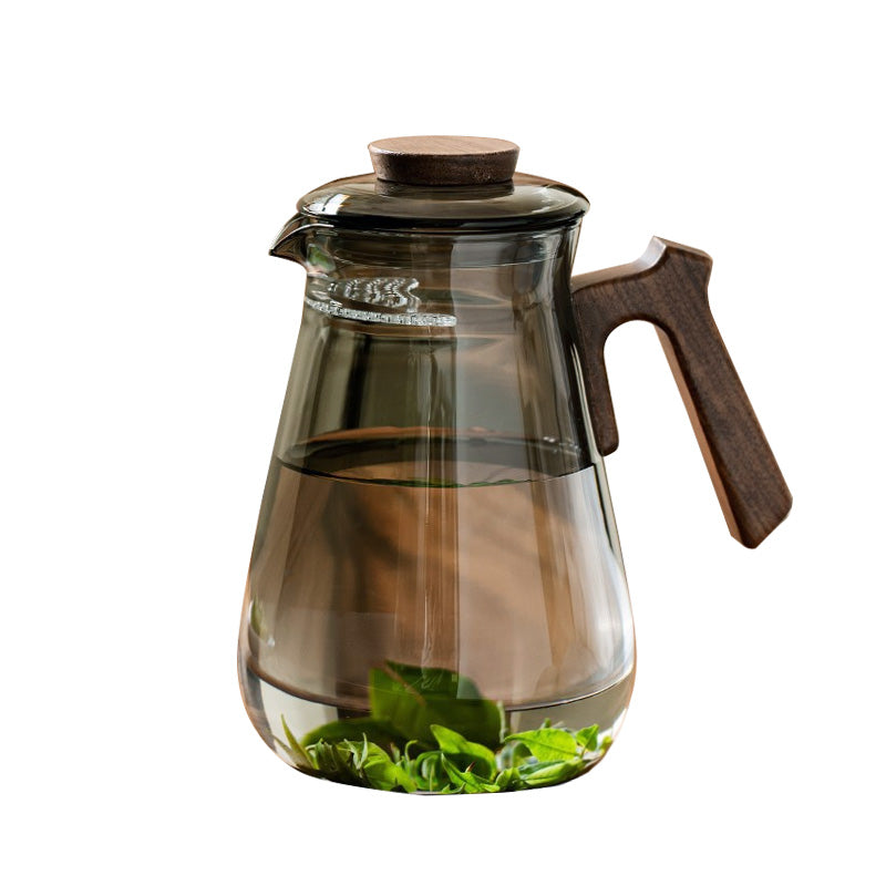 Heat-Resistant Crescent Teapot, Glass Teapot With Integrated Tea Leakage Filter, Green Tea Cup Tea Divider, Fair Tea Separation Cup, Transparent Glass Teapot, High Borosilicate Large Capacity Teapot
