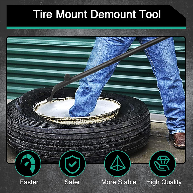 Tire Mount Demount Tool, Tire Mounting And Removal Irons, Semi-Low-Profile Tire Bars, Tire Changing Tools, Tire Tools