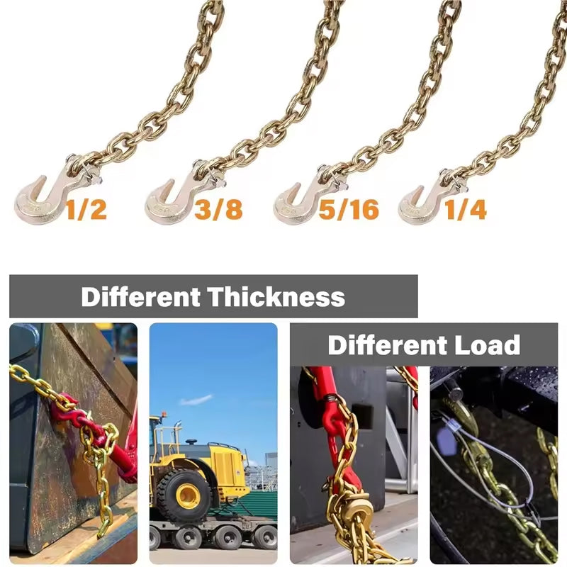 Wholesale Price 1/4" G80 Galvanized Gimbal Drag Industrial Cable Truck Tow Chain