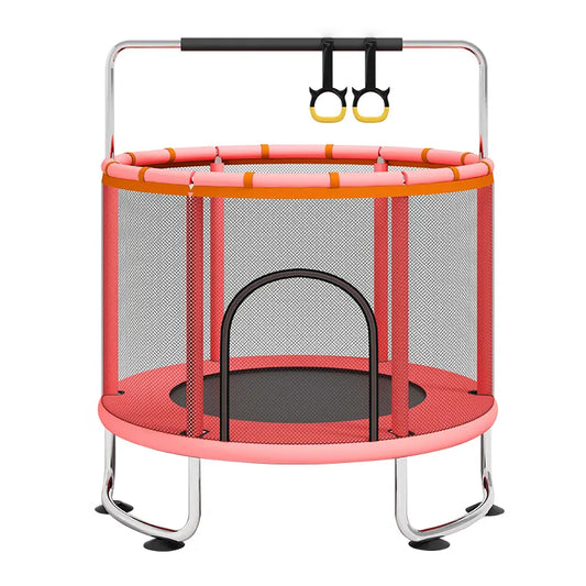 1.4M Round Kids Trampoline Mini Kids Round Trampoline Enclosure For Indoor And Outdoor