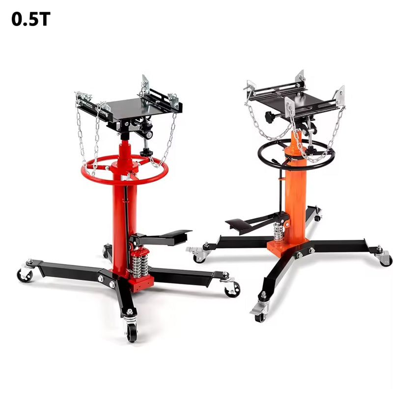 Transmission Jack 0.5T Automotive High Lift Floor 2 Stage Vertical Hydraulic Telescopic Transmission Jack