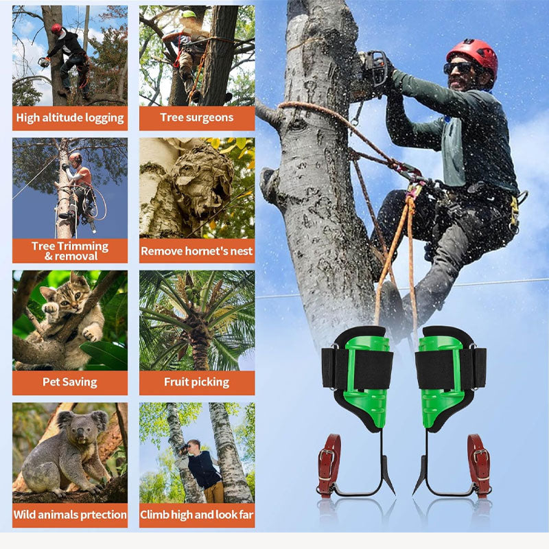 Green Tree Climber, Upright Reinforcement Climbing Tool, Tree Foot Tie, Outdoor Picking Electrician Special
