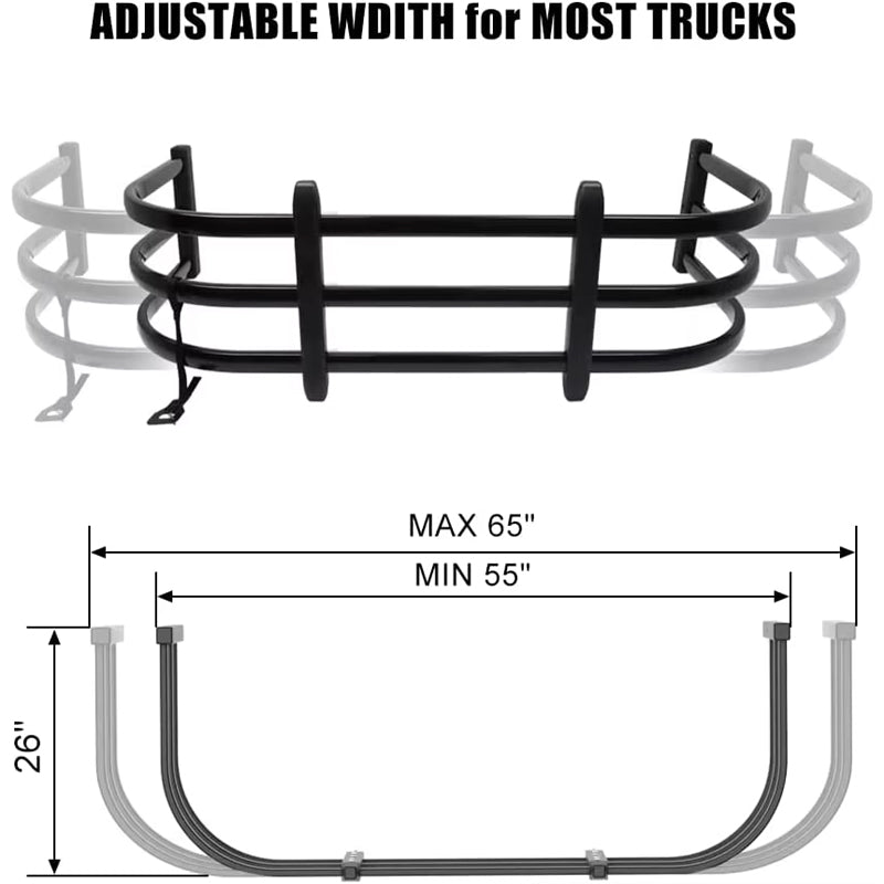 High-Quality Universal Black Pickup Truck Rear Tailgate Bed Extender55"-65"