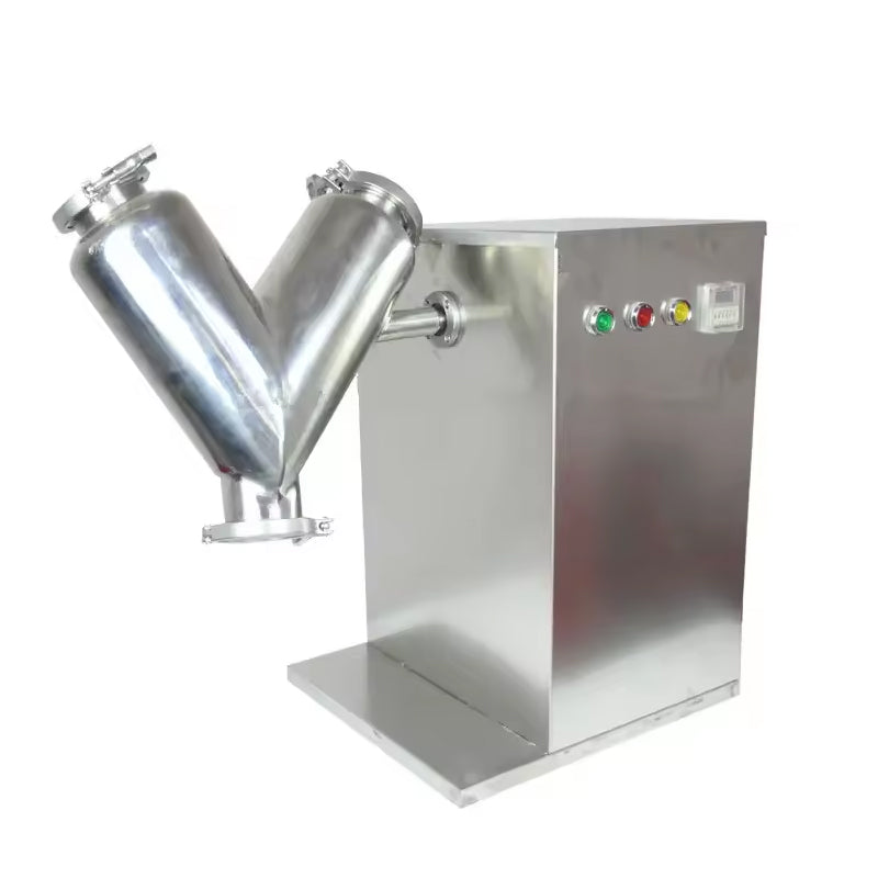 Vh-8 220V Food Dry Powder Mixer Rotary Drum With Sus304 Material Motor Plcequipped With Gear Bearing For Milk Powder