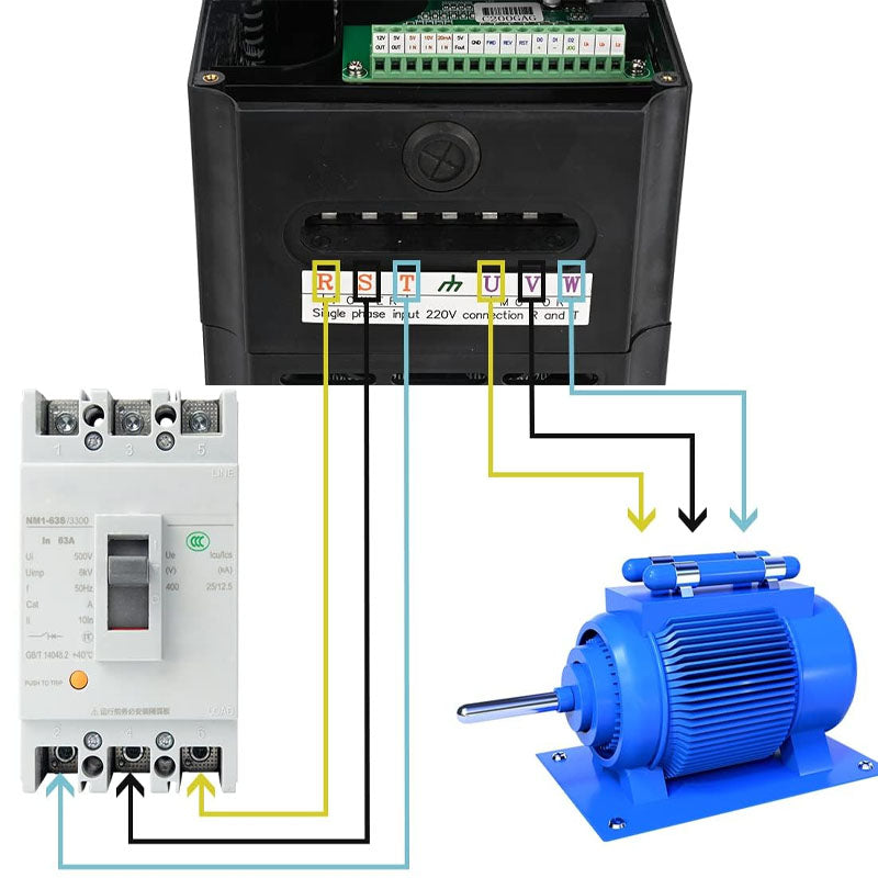 Variable Frequency Drives 220V 1 or 3 Phase Input 3 Phase 0-400HZ Output 26A for CNC Motor Speed Control and Spindle