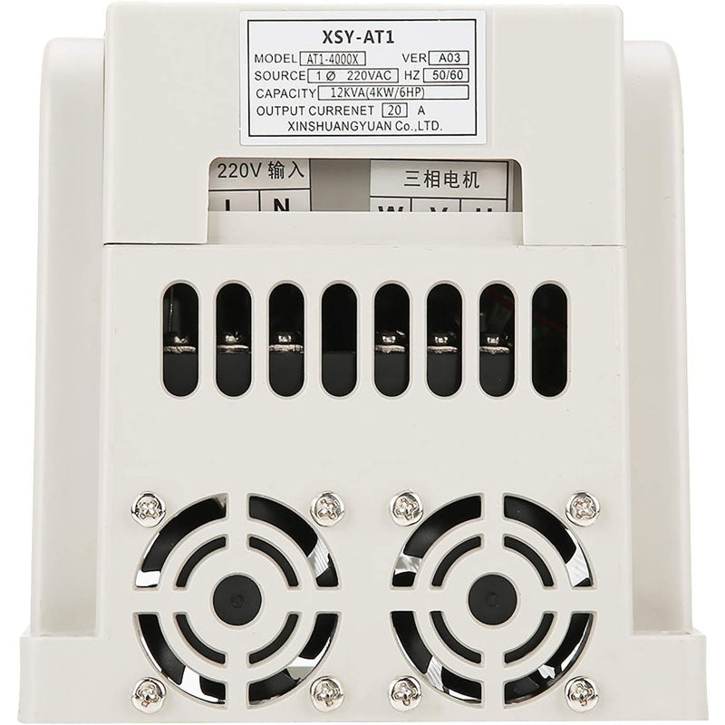 Variable Frequency Drives 4KW 220V 1 or 3 Phase Input 3 Phase AC Single-phase Variable Frequency Drive Inverter for CNC Motor Speed Control and Spindle