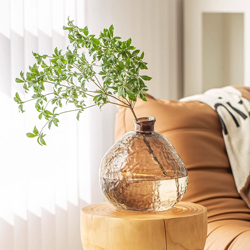Creative Glass Vase, Living Room Flower Arrangement Glass Premium Sense Entrance Home Dining Table Decoration Vase