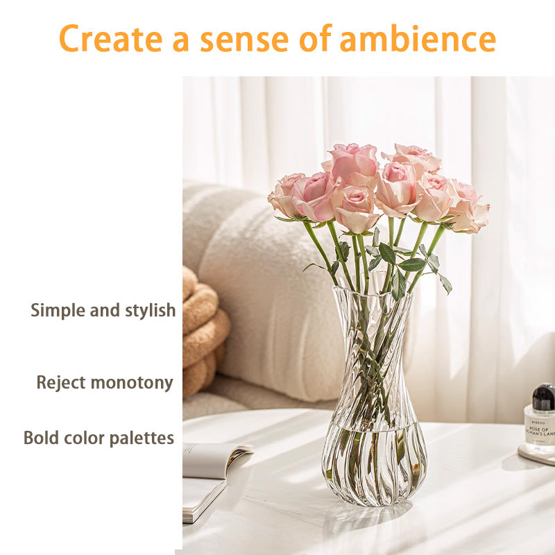 Glass Vase, High-Quality Glass Ornaments For Flower Arrangement In The Living Room And Dining Room