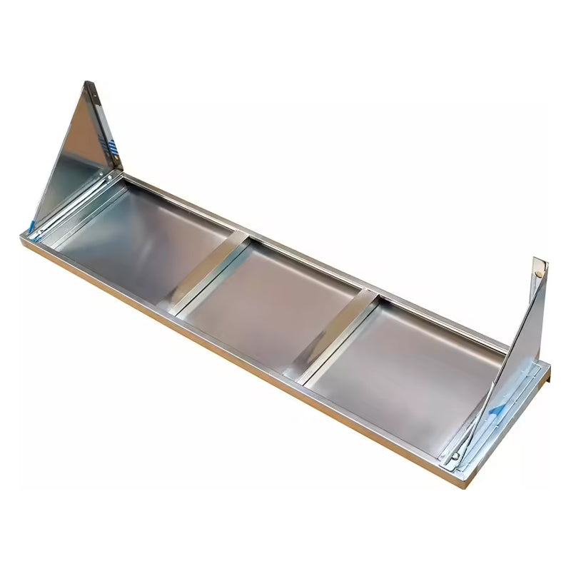 Stainless Steel Kitchen Wall Mounted Storage Rack Wall Mounted Shelves With Steel Brackets For Restaurant Kitchen Bar Counters
