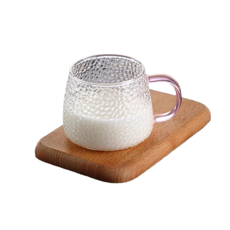 Light Luxury Glass Simple Water Cup Household Heat-Resistant Living Room Drinking Cup With Handle Tea Cup