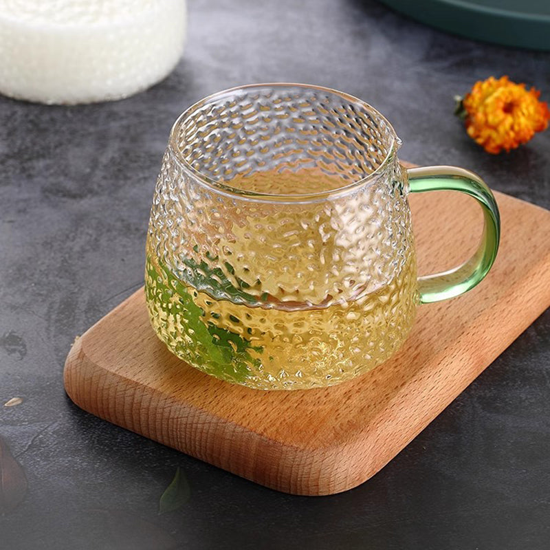 Light Luxury Glass Simple Water Cup Household Heat-Resistant Living Room Drinking Cup With Handle Tea Cup