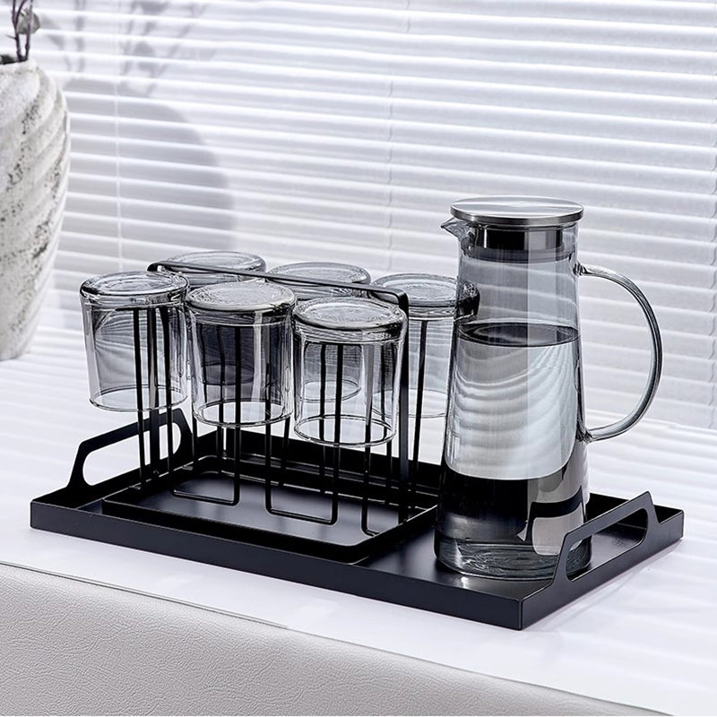 Glass Household High-End High-Temperature Water Cup Living Room Tea Cup Hospitality Water Kettle Set