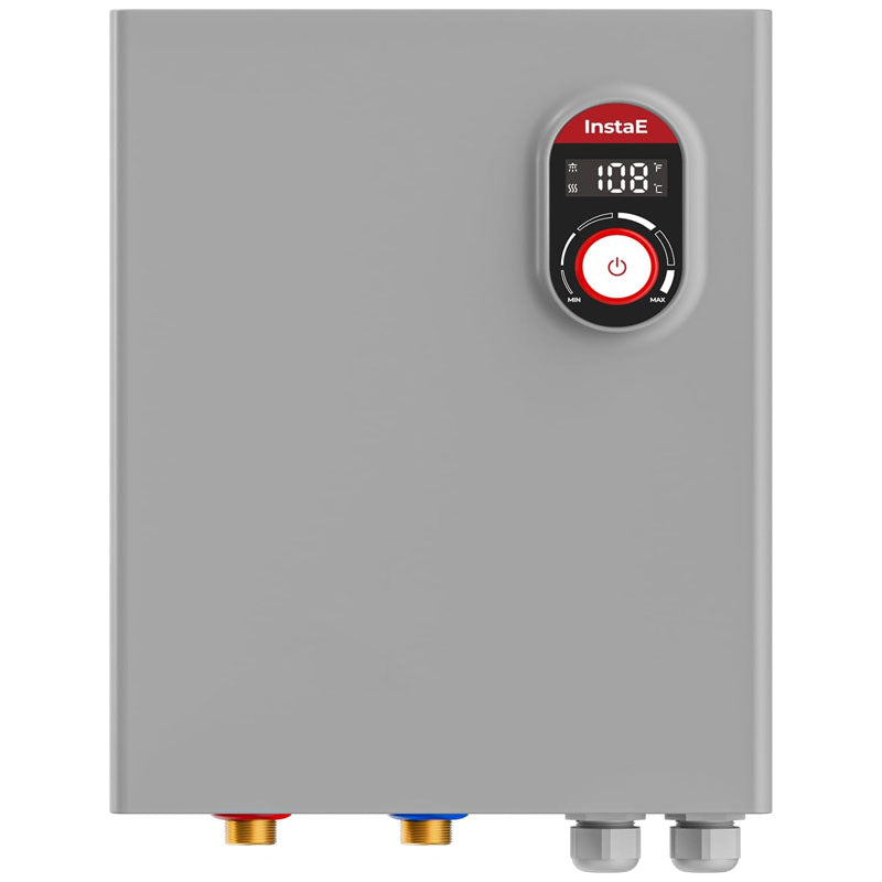 15kW 240Volts Hot Water Heater Electric Tankless Water Heater Self-Adjustment Function for the Whole House Shower Gray