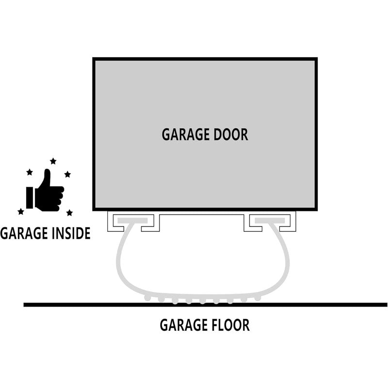 Universal Garage Door Bottom Seals Rubber U Shape +O Ring Combination Garage Door Weather Stripping