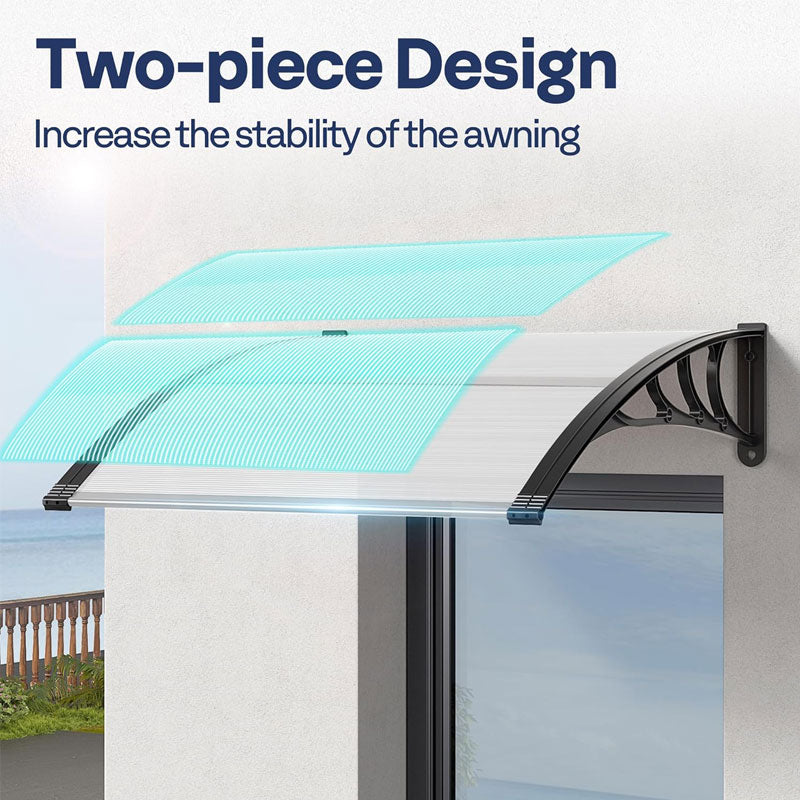 Large Water Tank Sunshade And Rainproof, Aluminum Alloy Bracket Canopy, Balcony Eaves Courtyard