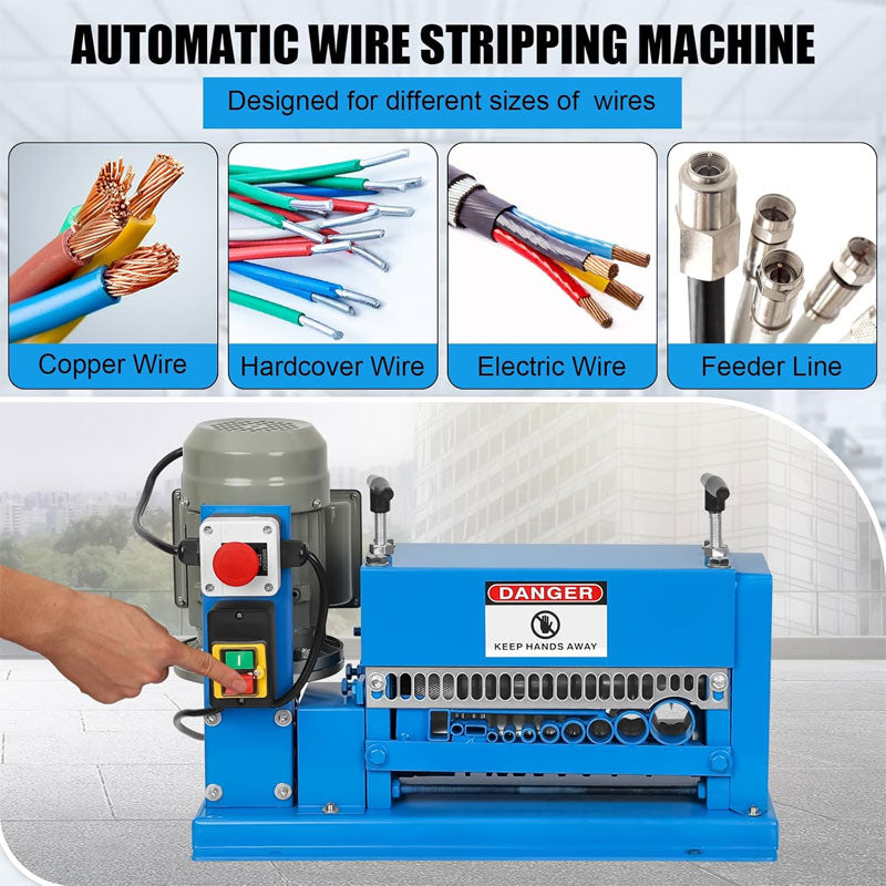 Small Desktop Waste Wire And Cable Stripping Machine, Automatic Commercial Peeling Machine
