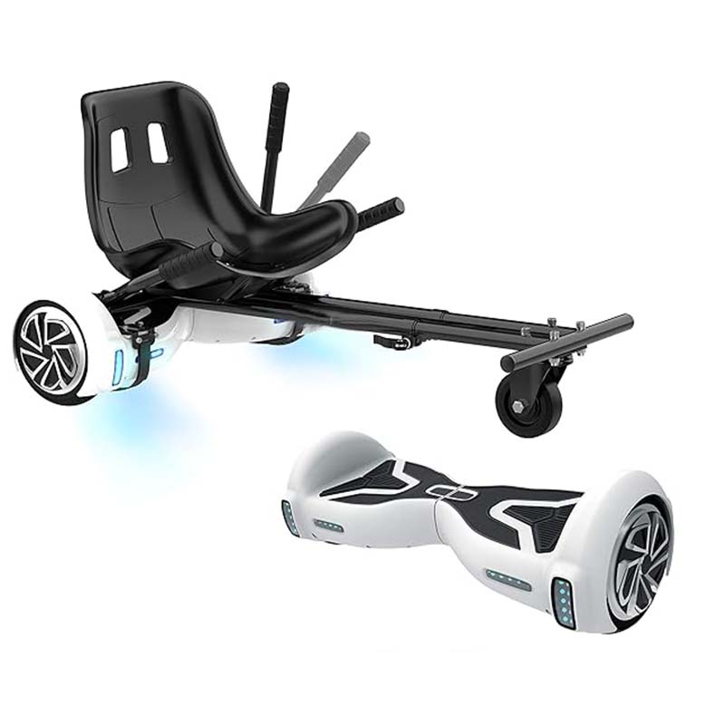 Buggy Attachment for Transforming Hoverboard,Dual Shock Absorption System, Grips Control, Hover Board Buggy Attachment, for Kids Adults